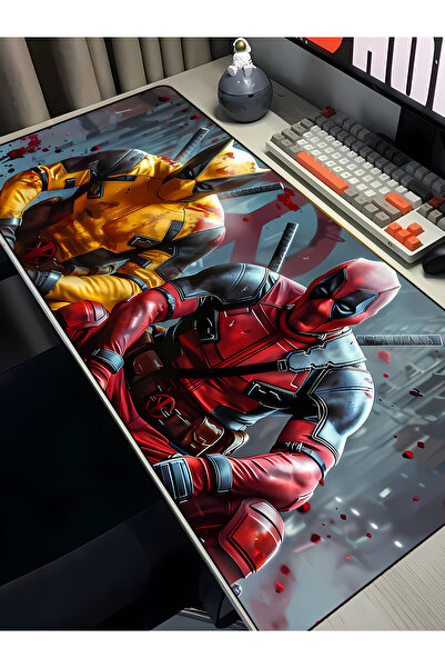 Charmbi Wolverine & Deadpool 40x90 Mouse Pad Gaming Mousepad Αντιολισθητική Β...