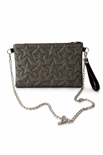 DMG Collection Γυναικεία τσάντα χειρός και ώμου με λεπτομέρεια αλυσίδας και σ...