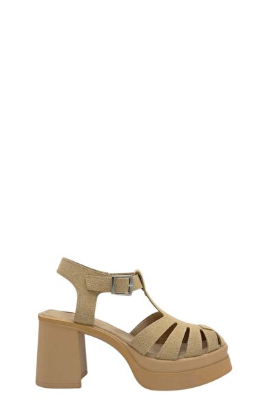 Moulin Shoes حذاء نسائي بكعب عالي من جلد المنك