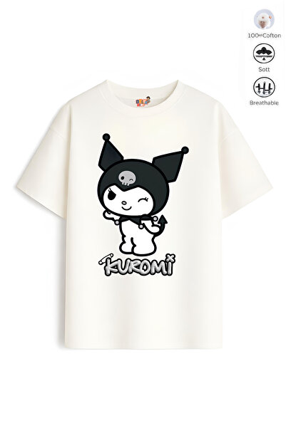 Belya Kids Wear Κοριτσίστικο μπλουζάκι με σχέδιο Kur Design 28 Oversize