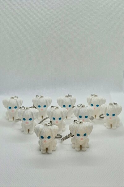 3DAtölyeMaker Knitted Pattern Dog-2 Keychain