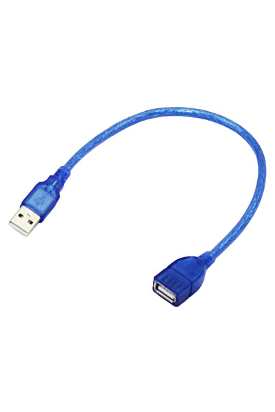 NARİTA NRT-2013 30 cm USB Uzatma Kablosu (Erkek - Dişi) Araç, TV ve PC İçin F...
