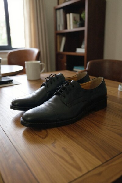 enoch Cap-Toe Stitched Traditional Lace-Up Classic Shoes