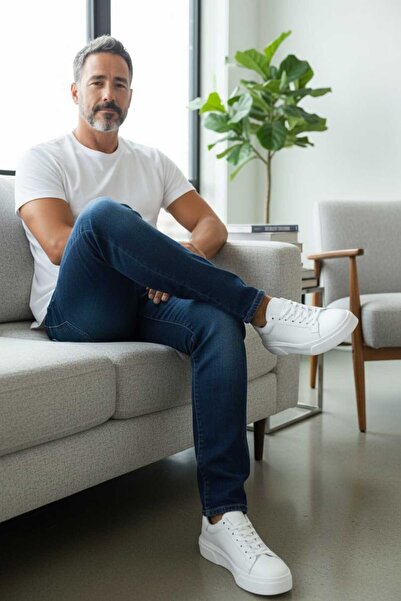 By Yağlıoğlu Genuine Leather Ultra Light Casual Shoes Dfcy1453