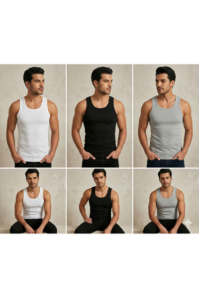 AV ANZAV 1574 Cotton Men's Undershirt 6 Pack