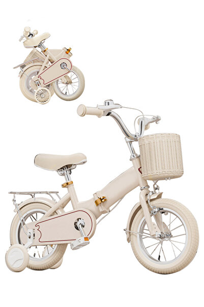 KidLe Kids Foldable Bicycle High Carbon Steel 12 Inch, with Flashing Training...