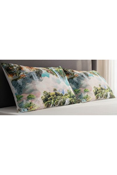 ARTUNHOME Σετ Μαξιλαροθήκες με Ψηφιακή Εκτύπωση από Ποπλίνα (2 Τεμάχια – 50x7...