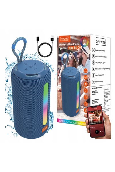 zenwire Boxă Bluetooth portabilă fără fir cu radio FM, turn, Boombox MP3, 26W...