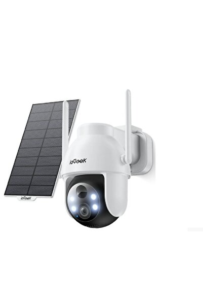 ie Geek Ηλιακή κάμερα παρακολούθησης εξωτερικού χώρου ieGeek 2K 3MP PTZ HD 360 °