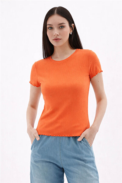 Fashion Friends Κοντομάνικο Πορτοκαλί Γυναικείο T-Shirt 26Y0444K1