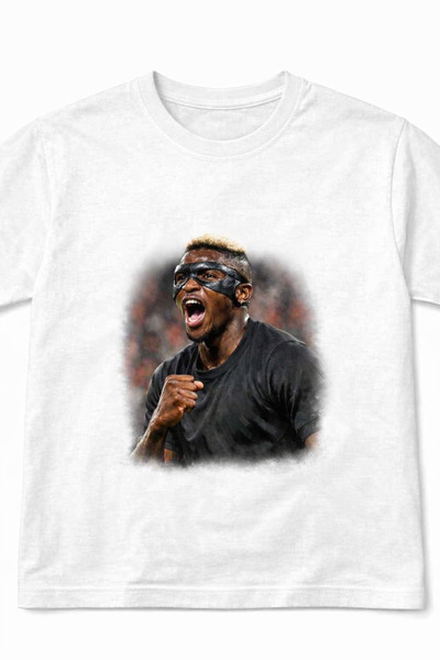 yombaa Μπλουζάκι με στάμπα Victor Osimhen σε μεγάλο μέγεθος