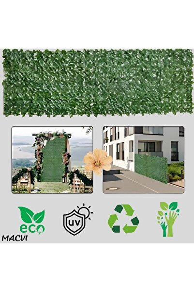MACVI Gard artificial ® cu frunze verzi