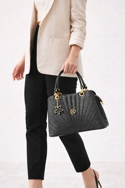 YADE MODA Γυναικεία τσάντα ώμου με δύο θήκες, επενδυμένη εσωτερικά, με ρυθμιζ...