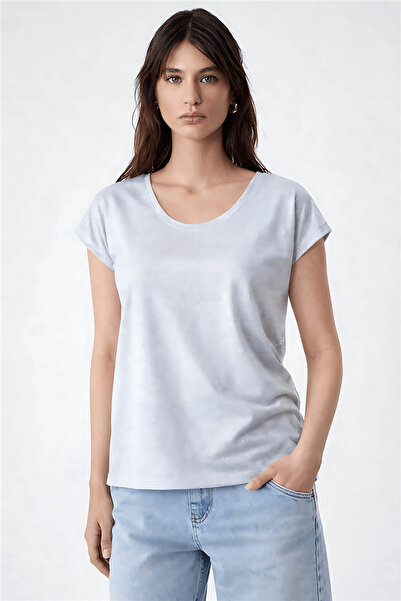 Fashion Friends Γυναικεία Μπλούζα Γκρι με Γκλίτερ 26Y0202K1