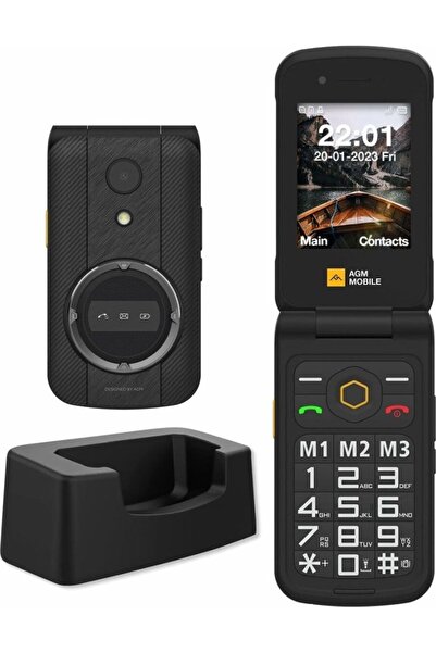 agm Telefon mobil M8 cu clapetă (4G) robust