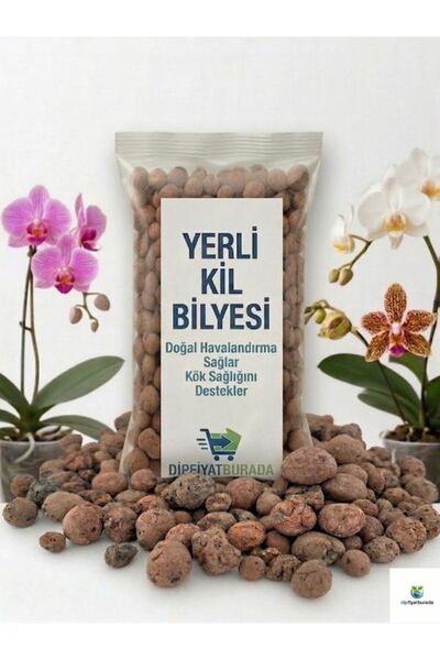 DipFiyatBurada Yerli Kil Bilyesi - Doğal Formlu Drenaj Taşı 3 Litre