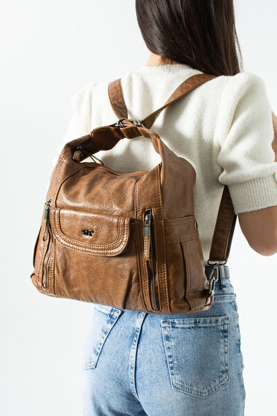 KIRASE 571 Ποιοτικό δερμάτινο πλυμένο δέρμα εισαγωγής με εσωτερική και μπροστ...