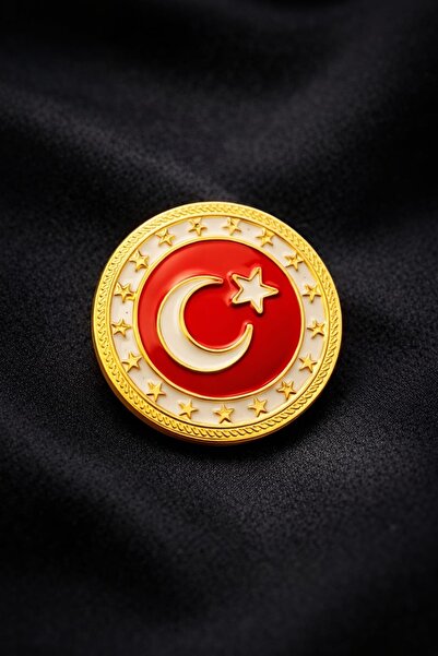 WALDORF AYYILDIZ TÜRK BAYRAĞI YAKA ROZETİ TASARIM