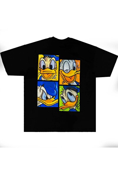 ARMY STORE Λευκό T-shirt με στάμπα Ντόναλντ Ντακ, Μαύρο – Ανδρικό Streetwear ...