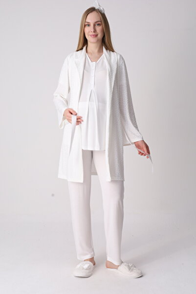 EM&FA TEKSTİL Maternity Maternity Dress Pajama Set