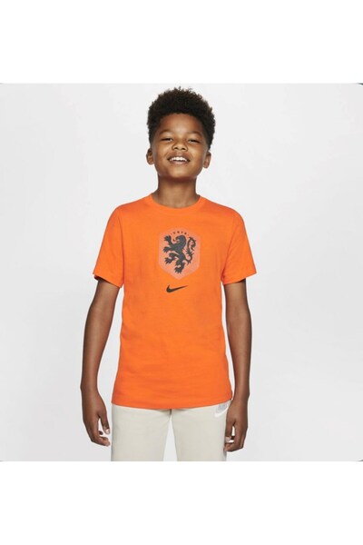 Nike Hollanda Logolu Çocuk Tişörtü Turuncu cd1489-819
