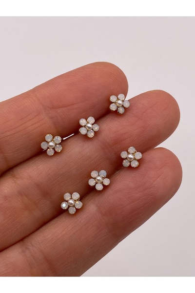 kurukafagift Papatya Çelik Piercing 8 mm Sarı Renk Tek ADET
