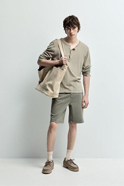 LEFTIES Slim fit denim bermuda