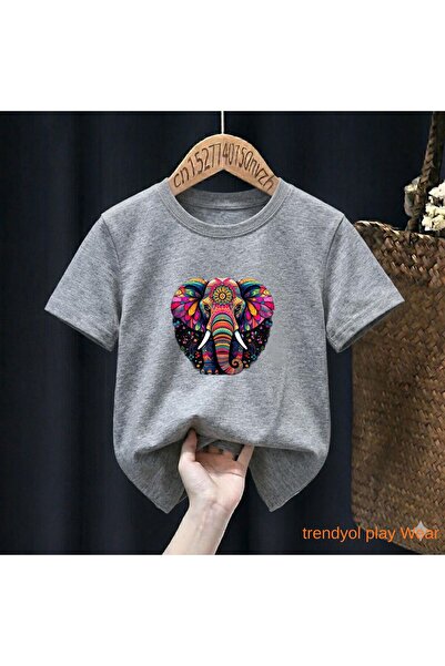 playwear Patterned Fill V5 Printed 100% Children's Unisex T-Shirt 5 6 -7 8-9 ...