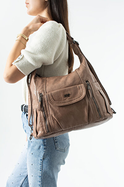 KIRASE 571 Quality Washed Leather Imported Casual Bag with Interior and Front...