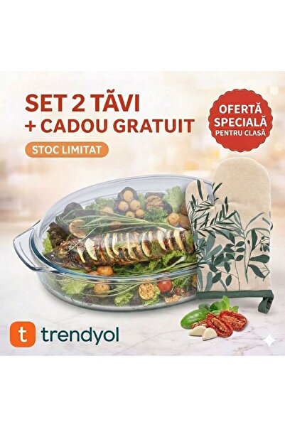 OEM Θερμοανθεκτικό Γυάλινο Ταψί (ΜΕ ΚΑΠΑΚΙ) + Δώρο: Γάντι Φούρνου