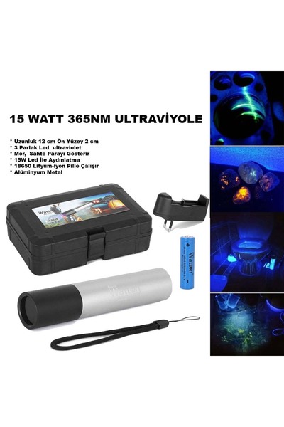ne lazım bana 15 Watt 365nm Ultraviyole Para Işığı Wt-305