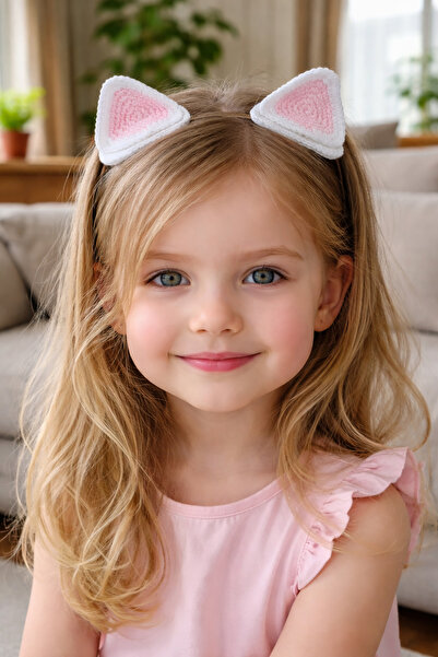 Melays Handmade Cat Ear Hair Clip - Girls' Hair Accessory - Cute Braided Hair...
