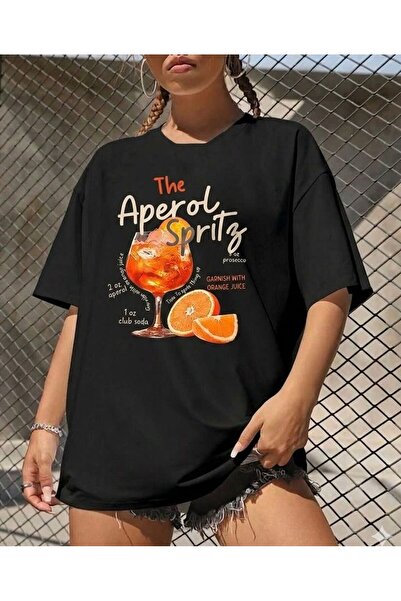 LELVANİ ΓΥΝΑΙΚΕΙΟ ΠΟΡΤΟΚΑΛΙ ΜΠΛΟΥΖΑΚΙ ΜΕ ΣΤΑΜΠΑ ΑΠΕΡΟΛ ΣΠΡΙΤΣ