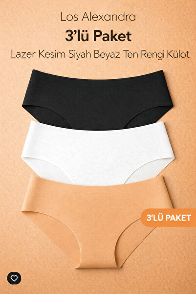 Los Alexandra Γυναικεία εσώρουχα μπικίνι 3 τεμαχίων χωρίς ραφές κοπής με λέιζ...