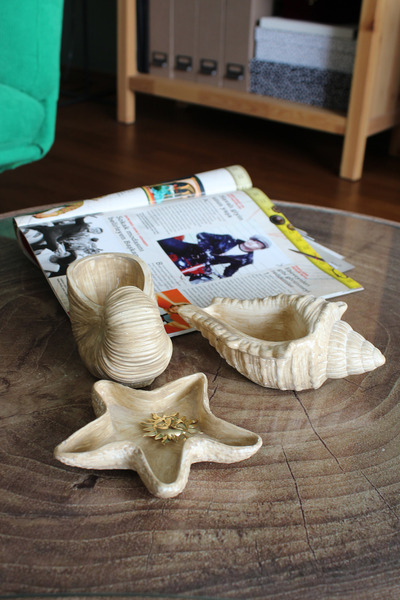 The Craft Thor Χειροποίητο Σετ Δώρου 3 τεμαχίων από Μπετόν με Θαλασσινά Κοχύλ...