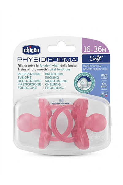 Lilnestore ChiccoPhysio Forma Soft Kız Bebek Pembe Emzik 16-36 Ay 2'li Kutu