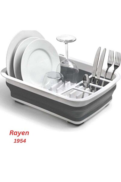 Rayen Collapsible Dish Drying Rack – Space Saving Kitchen Organizer