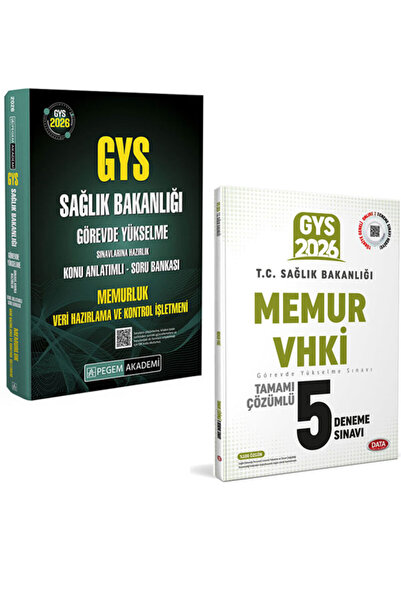 Pegem Akademi Yayıncılık 2026 Data GYS Sağlık Bakanlığı Memur Memurluk VHKİ K...