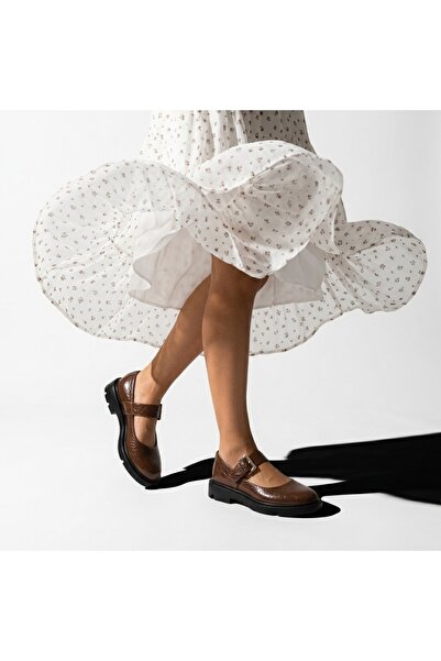 Cameleon Pina μπαλαρίνες με λουράκι από γνήσιο δέρμα