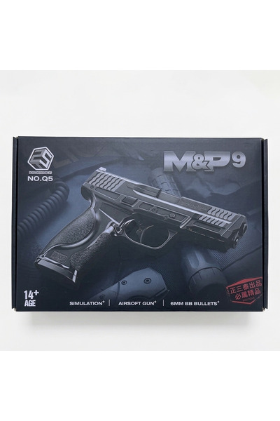 ABAS Iron Metal Bullet Toy Gun for Kids Safe Projectile Launching Toy - Black...
