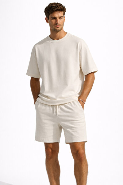 ARMY STORE Men's Summer Set: Oversized T-Shirt and Casual Shorts, Two-Piece, ...