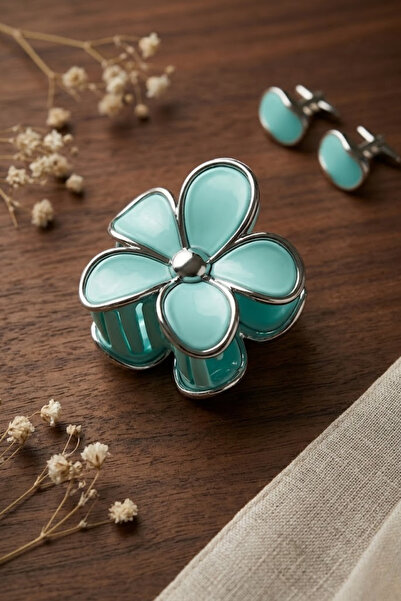 monalisatoka Lüks Seri 9 cm Daisy Papatya Mandal Toka - Varaklı Tasarım
