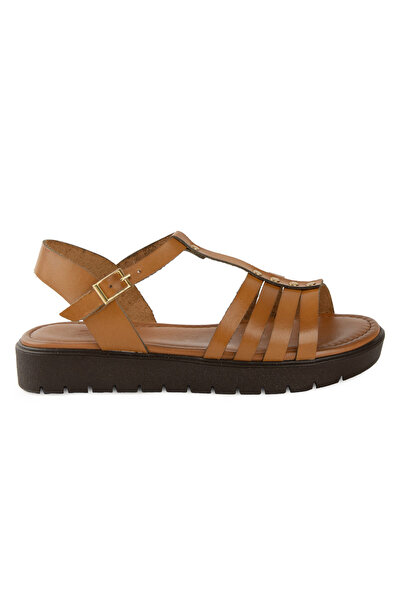 Pegia Leather Buckled Women Sandals Dg6091