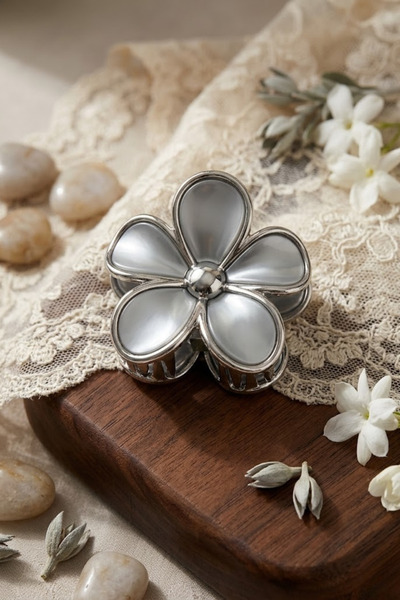 monalisatoka Lüks Seri 9 cm Daisy Papatya Mandal Toka - Varaklı Tasarım