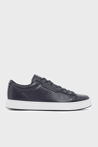 Emporio Armani Deri Logolu Sneaker Ayakkabı Erkek AYAKKABI EM005292 AF24320 U...