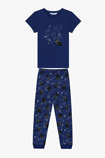 Penti Erkek Çocuk Cat Galaxy Pamuklu 2li Çok Renkli Pijama Takımı