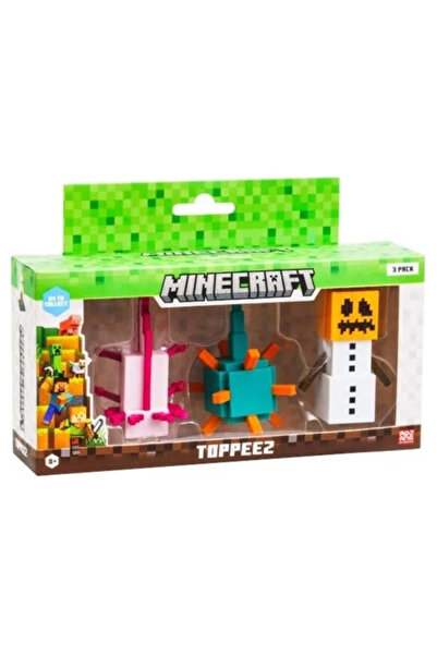 GIOCHI PREZIOSI Μάινκραφτ 3D Τοππίζ Σετ 3 τεμαχίων Τυχαία Επιλογή (MNC10000)