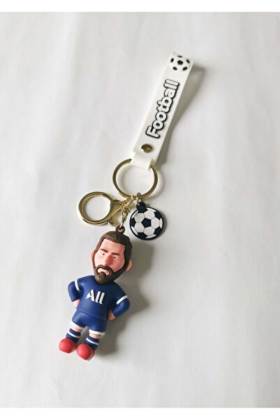 Halley Concept Messi design football player figure keychain - silicone keyrin...
