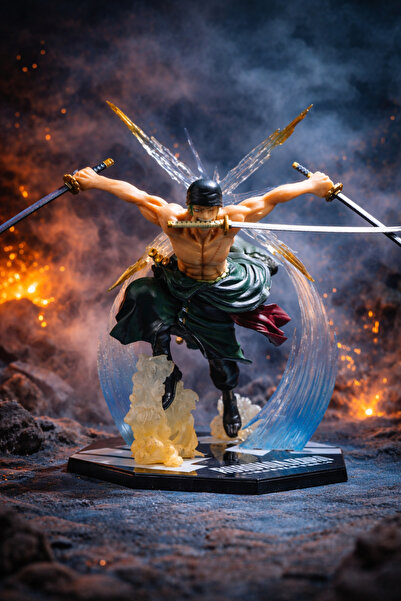 Anime One Piece Zoro Figür 18 Cm Değişim Kafa Detaylı PVC Koleksiyonluk Karakter Oyuncak