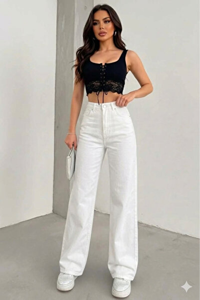 Melody Adel Women's Jeans Wide Leg Super Comfortable High Waist Loose Leg Jean Palazzo Jeans